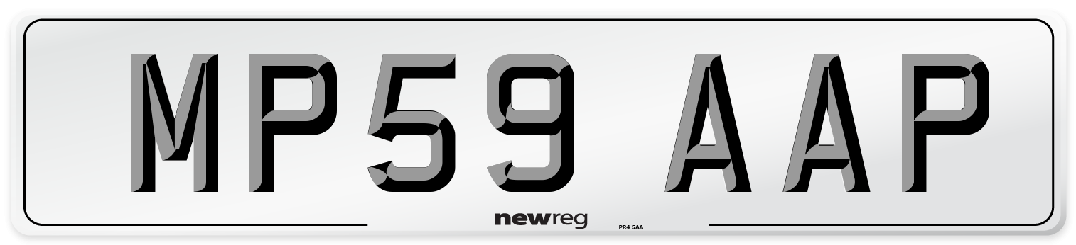 MP59 AAP Number Plate from New Reg